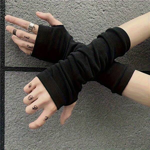 Fashion Arm Sleeves, Knitted Fabric Lightweight And Durable, Fashion Cosplay Accessory, Fingerless Long Sleeve Arm Covers, Autumn/Winter Outfit Sleeve Covers