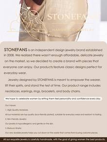 STONEFANS 1pc Gold Double Layer Pants Chain For Women, Pendant Waist Chain/Hip Chain, Rhinestone Body Chain Accessory, Suitable For Jeans, Skirts, Music Festivals, Parties, Nightclubs, Beach Vacations, Street Style - Multicolor - View 7