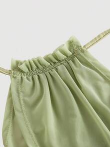 Women Plus Size Sports Dresses - Green - View 2