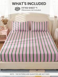 2/3pcs Printed Bedding Set, Bedding, Mattress Protector Set, Comfortable Home Textiles, Breathable Anti-Pilling Mattress Cover, Home Decor, Suitable For All Seasons, Machine Washable, Back To School - Multicolor - View 4
