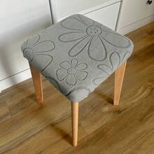 Square Stool Cover Elastic Dining Table Chair Cover Bench Cover Non-Slip - Multicolor - View 4