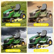 2pcs Lawn Mower Seat Cover, Heavy Duty Weatherproof Tractor Seat Cover, Perfect Protection For Seat From Dust, Grass And Stains - 2 Pieces Of Gray and Bright Yellow - View 7
