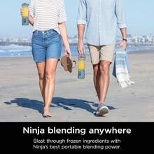 Certified Refurbished Ninja BC100NV Blast 16 Oz. Personal Portable Blender With Leak Proof Lid And Easy Sip Spout, Perfect For Smoothies, Cordless, USB-C Rechargeable (Blue) - Below 0.5L - View 5