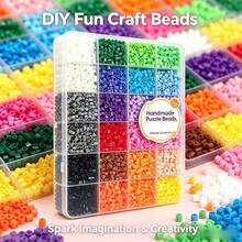 12000pcs/Box 5mm High Quality Multi-Color Dopamine Perler Beads (24 Colors Perler Beads) Small Hole Melt Beads, Colorful Bead Set - Perfect For Handicrafts And Decoration, High Quality Pixel Puzzle Beads, High Quality Handmade Gift - Multicolor - View 1