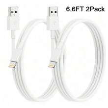 USB Fast Charging Cable 3.3ft/6.6ft High-Efficiency Data Transfer Fast Charging Cable Compatible With IPhone 14 Pro Max/14 Pro/14 Plus/14/13/12/11/XS/XR/8/7/6 Series - 白色 - 查看 10