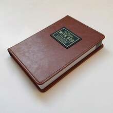 1PC One Minute WITH GOD For Men 365 Days Daily Prayer Brown Leather Journal School Supplies - A - View 3