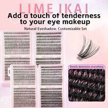 Lash Group Set, 640 Lash Extensions For Elongation, 10-17mm Individual Lashes, D-Shaped, Fluffy, Wispy False Lashes, DIY Kit - View 12