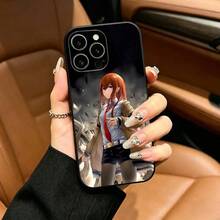 Anime SteinsGate Makise Kurisu Mobile Phone Case, Suitable For IPhone 12 13 14 15 16 17 Pro Max, Lightweight And Soft Protective Case, Black. - z5 - 查看 1