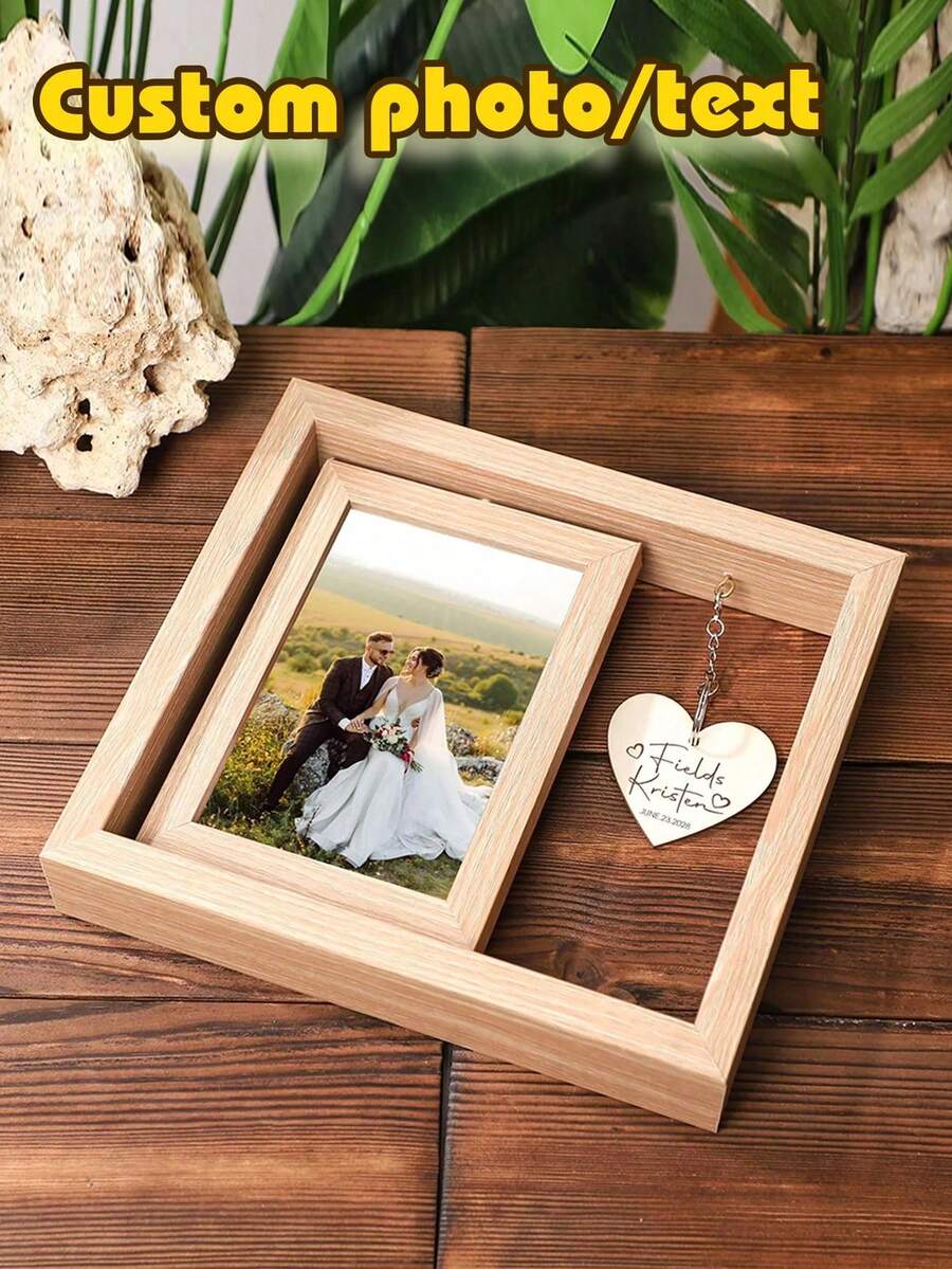 Bingkai Foto Meja Lipat Kustom, Tampilan Gulir, Dekorasi Meja Foto yang Dipersonalisasi, Cocok untuk Rumah dan Kantor, Ornamen Kotak Kenangan Foto Berputar, Hadiah Ulang Tahun Pernikahan, Hari Valentine, Ulang Tahun, Wisuda, Stand Pajangan Foto - MultiWarna - View 1