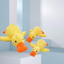 2Pcs Duck-Shaped Plush Dog Toy, Interactive Squeaky Chew Toy For Puppies And Small Medium Dogs, Bite Training, Enrichment And Boredom Relief - Multicolor - View 4