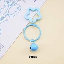 20Pcs Colorful Pentagram Bell Charms, Mini Star Bell Pendants For DIY Keychain, Bag Backpack Earphone Case Jewelry Making Supplies - Small Bell Keychain - View 47