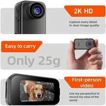 2K Thumb Action Camera, HD Sports Camera, Auto Exposure, 800mAh Battery, Comes With Magnetic Lanyard And Various Cycling Mounts, Suitable For Travel Vlogs, Cycling, Hiking, And Sports Enthusiasts, A Perfect Birthday Or Holiday Gift - View 3