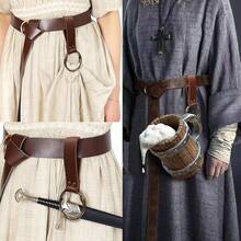2件組深色魔法軟木塞藥水瓶，2件多功能掛環，萬聖節 Cosplay 文藝復興市集女巫道具服裝配件，派對 DIY 圓形魔法玻璃瓶 - A - 查看 4