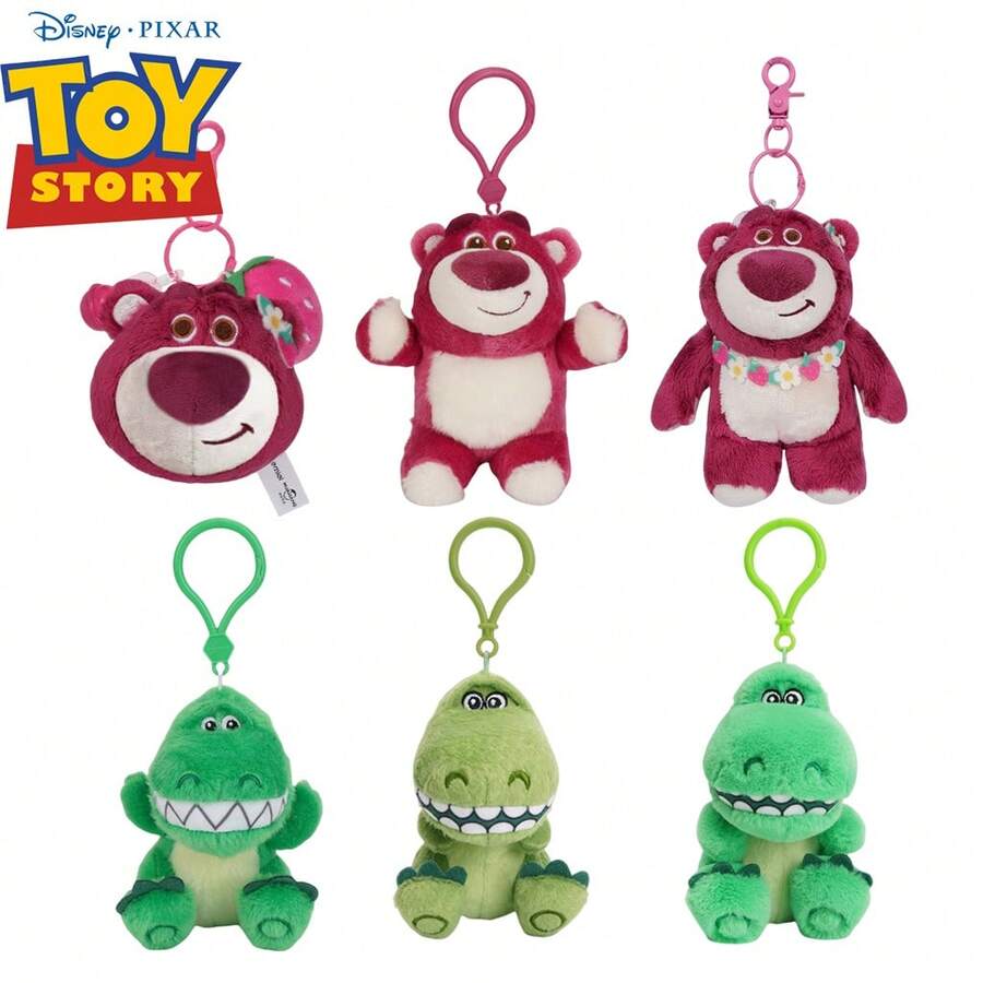 1pc Authentic Disney Hugging Dragon Plush Doll Keychain Backpack Charm Cute Cartoon Character Bag Pendant Doll Holiday Gift - Multicolor - View 1
