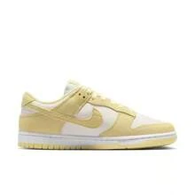 Nike 新款 DUNK LOW 經典百搭女款休閒戶外運動滑板鞋 - 白色/黃色 - 查看 7