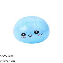 1pc Random 5.5cm Dumpling Squishies, Glitter Dumpling Squishy, Anxiety Relief Fidget, Soft Squeeze Dough Squishy Toys Crunchy Squishy 441671233 Crunchy Butter Squishy - Multicolor - View 2