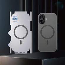 1pc Magnetic Phone Back Film, Compatible With Apple 17/17 Pro/17 Pro Max/Apple Air/Apple 14 Pro/14 Pro Max/Apple 15/15 Pro/15 Pro Max/Apple 16/16 Pro/16 Pro Max, Full Edge Frame Back Film Full Coverage Back Cover Hydrogel Side Protection Film Ultra-Thin Magnetic Back Film Anti-Drop Soft Sticker TPU Back Protection Film - Clear - View 12