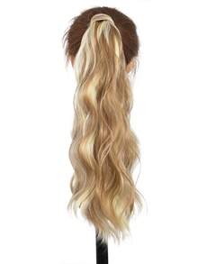 18 Inch Long Wavy Ponytail Hair Extensions For Women, Synthetic Wrap‑Around Clip In Ponytail Wig Hair Accessories, Halloween - Multicolor - View 8