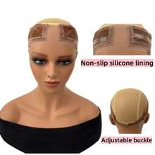 Women's Lace Wig Fixing Band: Adjustable Silicone Non-Slip Wig Clip With Middle Lace Parting And Ear Openings, Secure Fit, Breathable And Comfortable, Suitable For Wigs, Chemotherapy, Cosplay, Sports And Daily Wear Wig Accessory, Halloween - View 7