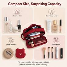 1 Large Capacity Waterproof Makeup Bag – Portable Travel Cosmetic Storage Bag With Multiple Compartments.Pencil Pouch(All-Season Back To School Supplies)Note: Medium And Small Sizes Are Single-Layer - View 5