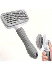 Pet Massage Comb, Pet Deshedding Grooming Brush - One-Click Easy Removal Of Loose Undercoat Fur For Cats And Dogs - View 11