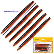 HENGJIA 5入/包 105mm-6g/130mm-8g 軟蟲誘餌 人工軟餌 地蟲游餌 適用於鱸魚、狗魚、鱒魚軟餌釣魚 - 彩色 - 查看 14