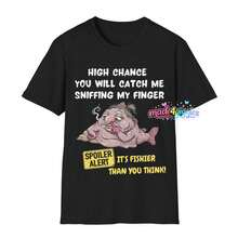 Camisetas divertidas, inapropiadas y sucias para intercambio en aeropuertos. Universales para hombres y mujeres. - Negro - Ver 1