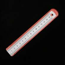 15-30cm Stainless Steel Metal Ruler, Precision Double-Sided Measuring Tool With Scale Markings, Durable Metal Steel Ruler, Suitable For Woodworking And Students, Accurate Measuring Instrument, Back To School - True Color - View 12