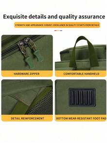Multifunctional Durable Tactical Fishing Backpack With Rod Holder, Large Capacity Multi-Purpose Fishing Gear Storage Bag, Waterproof MOLLE Equipment Bag, Breathable Mesh Back And Shoulder Straps, Side Water Bottle And Pliers Pockets, Suitable For Hiking, Camping, Cycling, Travel - Multicolor - View 12