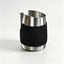 1PC 350ml Size Milk Frothing Pitcher, Stainless Steel Coffee Milk Mug Cup With Silicone Protective Sleeve, Latte Frothing Art Jug Pitcher Mug Cup For Office Kitchen, Milk Frothing Pitcher For Latte Coffee Art For Office Kitchen, Coffee Lovers - Multicolor - View 10