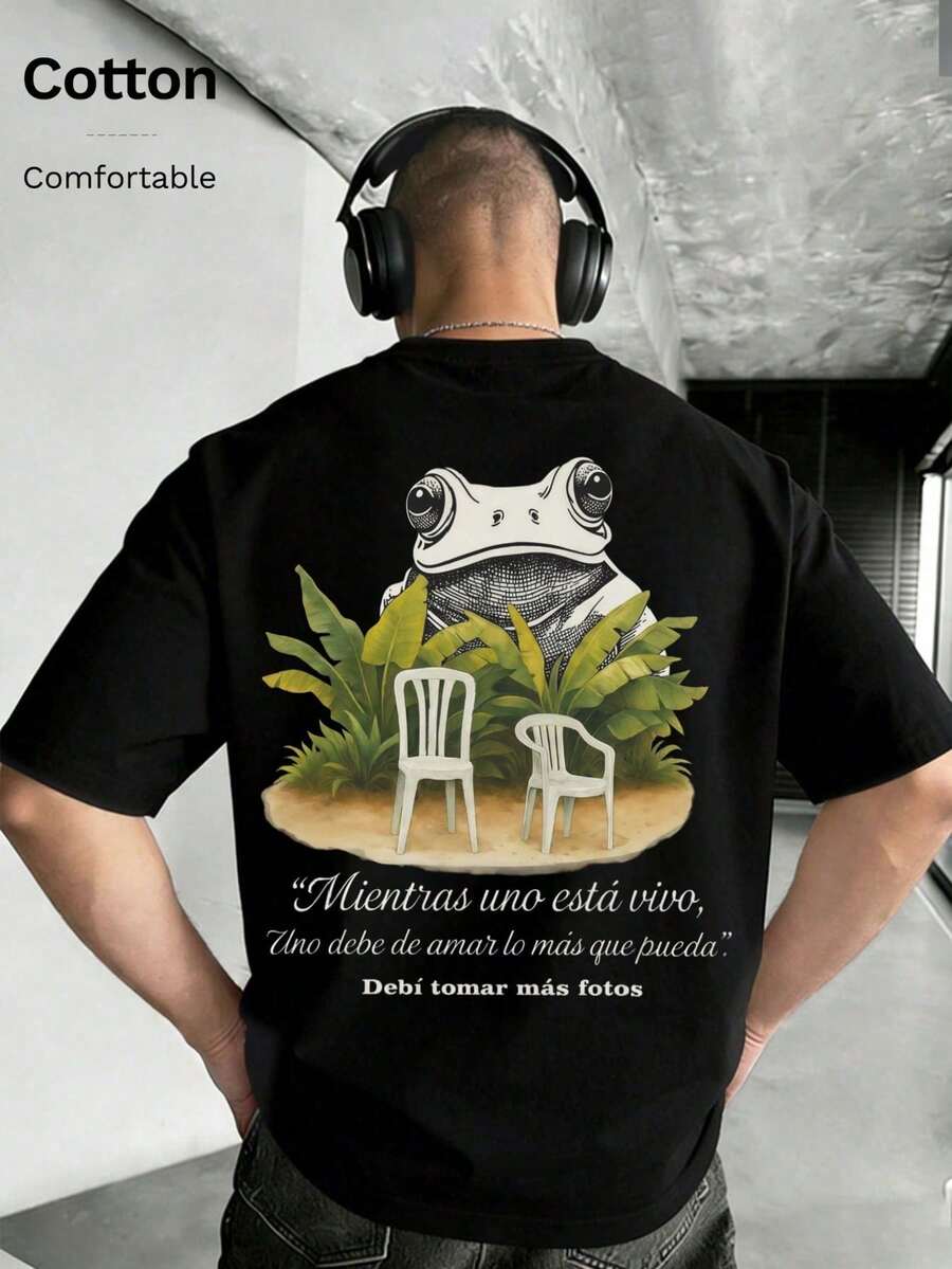 Men T-Shirts - Black-1 - View 1