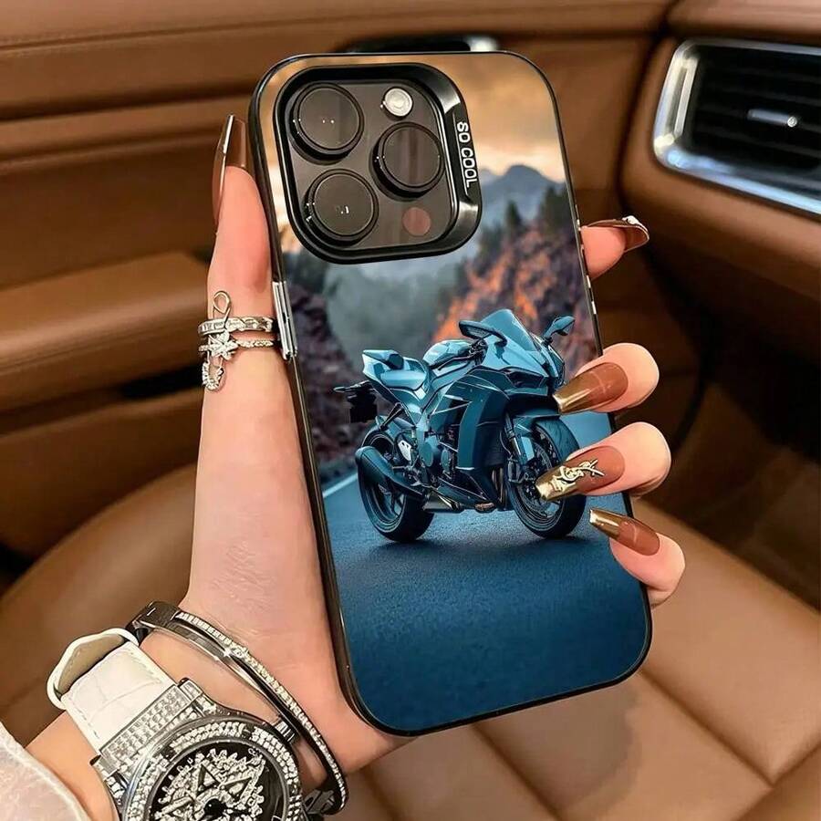 Funda para Teléfono a Prueba de Golpes de Gran Capacidad con Diseño de Motocicleta Silver  1000SX ZX6R para iPhone 17 16 15 14 13 12 11 Plus Pro Max - z8 - Ver 1