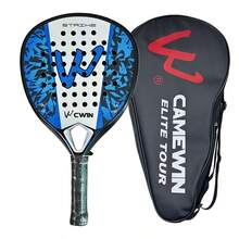 CWIN Strike Carbon Fiber Paddle Tennis Racket With Protective Bag, Lightweight Professional Platform Tennis Racket, Suitable For Beginner And Intermediate Players - Multicolor - View 14
