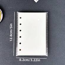 A7 Transparent Loose-Leaf Binder Notebook, Sticker Book, Blank Pages, Transparent Loose-Leaf Notebook, Sticker Notebook, Three-Fold Soft Cover Notebook, PVC Transparent Replaceable Pages, Large Capacity Portable Loose-Leaf Binder, Suitable For Photo Albums, DIY And Sticker Storage - A7 - View 14