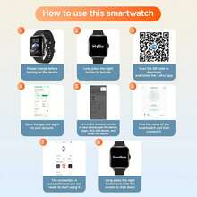 1 buah Jam Tangan Pintar Unisex Layar Sentuh HD dengan Tali Silikon Nyaman, Pelacak Kebugaran, Notifikasi Pesan, Pelacakan Kalori & Jarak, Kontrol Musik, Kamera Jarak Jauh, Kompatibel dengan Smartphone, Jam Tangan Pintar Gaya Olahraga, Hadiah Hari Ayah untuk Pemakaian Sehari-hari - Versi yang ditingkatkan - View 9