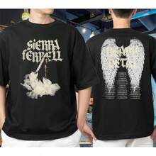 Sierra Ferrell Heavy Petal Tour 2026 Merch T-Shirt - 黑色 - 查看 6