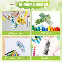 Watercolour Paper Blank Cards, 50 Sheets Blank Bookmarks For Watercolour Painting 1.97 X 5.91inch, Watercolor Paper 300gsm For Card Making, Painting Paper For Watercolors, DIY, Crafts - 50 PCS - View 5