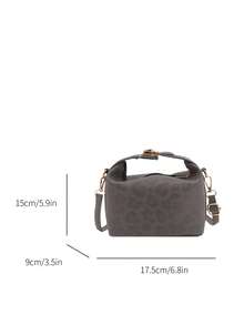 Minimalist Casual Small Handbag For Women, New High-Quality Niche Design Vintage Shoulder Crossbody Bag - Grey - View 2
