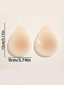 1 Pair Seamless Silicone Invisible Bra Pads, Thick Support Type, Suitable For Bras, Swimwear, Etc. Soft And Comfortable, Suitable For Home, Outdoor And Sports - Color - View 7