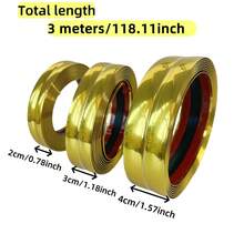 1件 3米/118.11英吋 PVC自黏式內外角飾條，2cm/3cm/4cm寬，瓷磚牆面家具邊緣裝飾條，撕貼式外角飾條，瓷磚接縫貼 - A - 查看 4