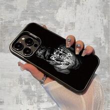 Phone Case: Rico Muerto Music Art | Black Mexican Style Artistic Illustration - Durable And Sturdy | Camera Protection | Shockproof And Drop Resistant | Lightweight Luxury Silver Finish | Comfortable And Non-Slip | Discreet And Minimalist, Flat IMD Gift For Friends, Family, Fans And Festivals. - 混合色 1 - 查看 2