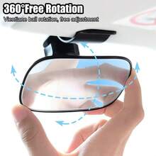 Universal Car Interior Rearview Mirror Baby Mirror Wide Angle Convex Mirror Clip-On Rearview Mirror, Convenient For Observing Rear Passengers - Rearview Auxiliary Mirror - View 4