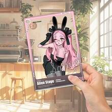 Mercancía de Colaboración del Café del 3er Aniversario de Alien Stage: Llavero de Foto de Tarjeta Acrílica Transparente Suamizi - B - Ver 10