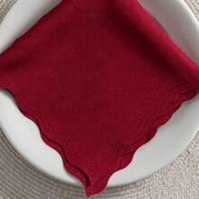 Fabric Napkin Set Of 50 Oxford Laser Finish - Burgundy - View 2