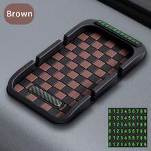 AD 1件裝汽車儀表板手機支架，汽車導航底座，多功能防滑墊，手機收納，停車號碼牌，汽車內飾裝飾 - A - 查看 15