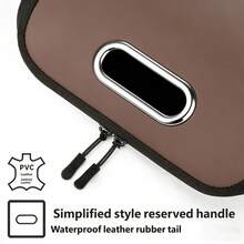 Portable Car Shoe Storage Box, PU Material, Car Interior Organizer Storage Box, Trunk Storage Box, Vehicle Supplies Storage, Passenger Seat Shoe Storage, Black/Brown Optional - Multicolor - View 9