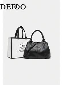 Dedoo 2026 Mother's Day First Choice Handbag, High-Quality Luxury Designer Crossbody Bag, Large Capacity Solid Color Shoulder Bag - Black - View 11