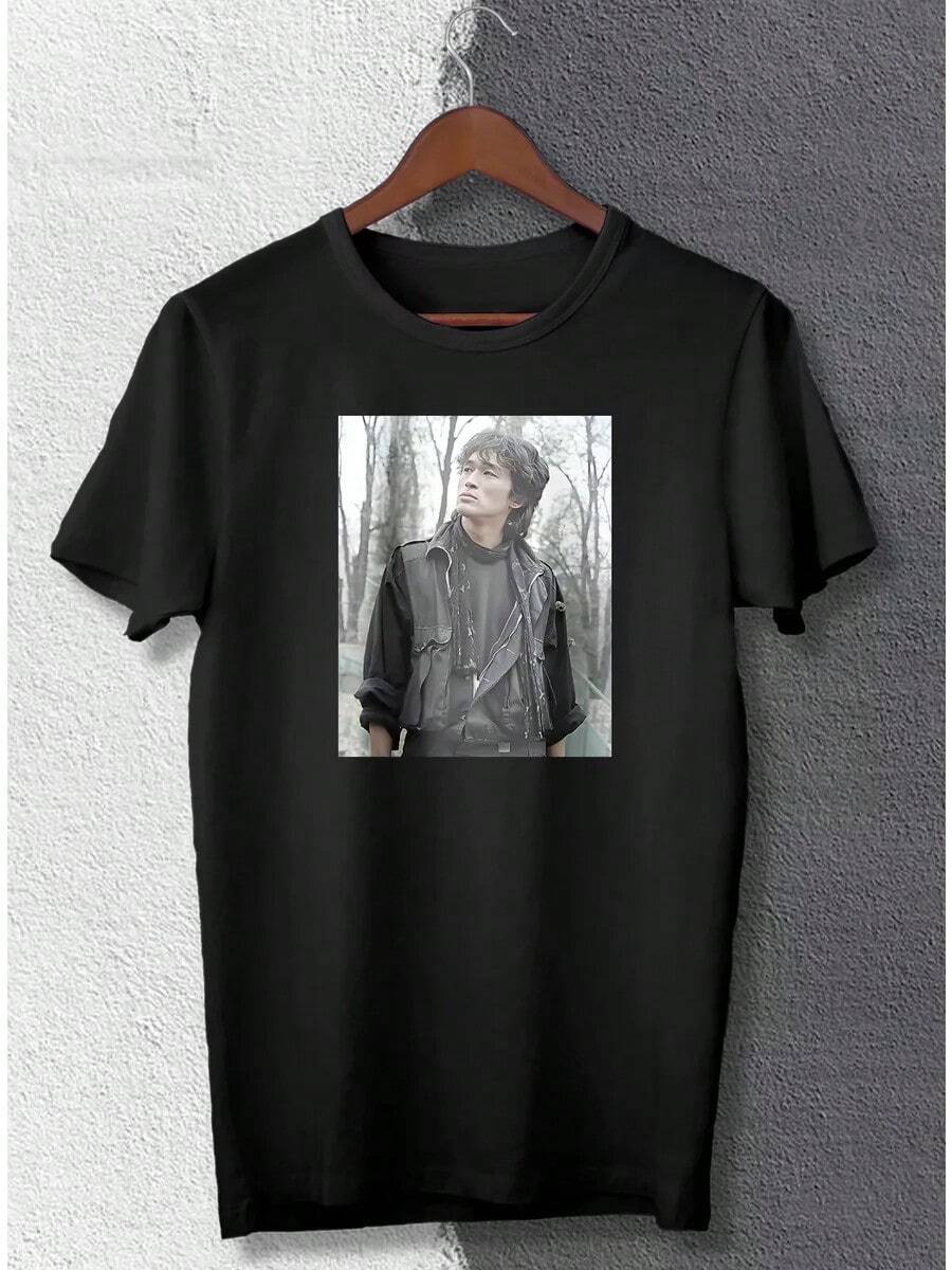 Camiseta con estampado de Zoi - Negro - Ver 1