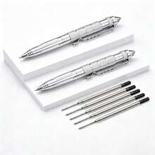 1 chiếc bút chiến thuật bằng thép vonfram, bút phá kính, bút sinh tồn, bút chiến thuật đa chức năng, dùng được cho cả nam và nữ, phụ kiện cắm trại ngoài trời. - Nhiều màu - Xem 14