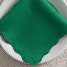 Fabric Napkin Set Of 10 Oxford Laser Finish - Green Flag - View 2
